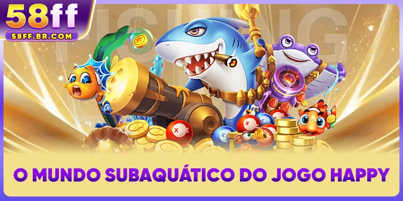 O mundo subaquático do jogo Happy Fishing
